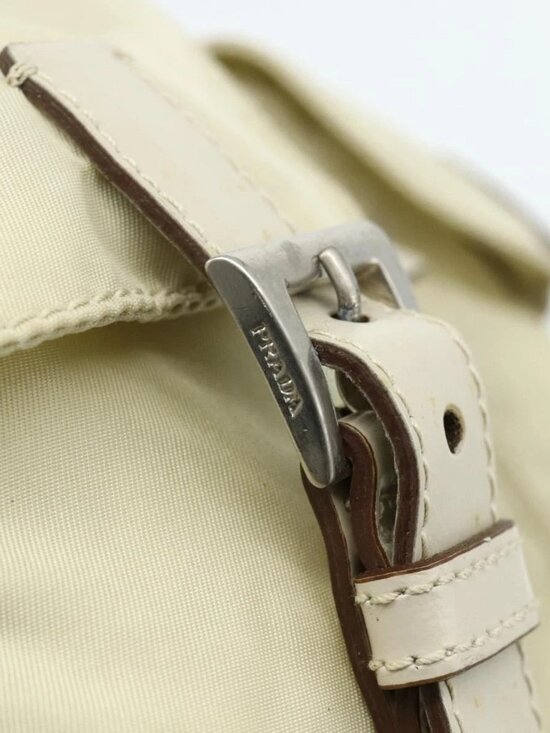 PRADA Backpack Nylon Ivory Silver Auth am11437 main image 9